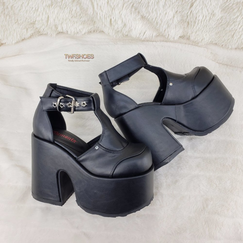Goth Platform Chunky Heel Sandal Shoes RESTOCKED - Picture 6 of 11